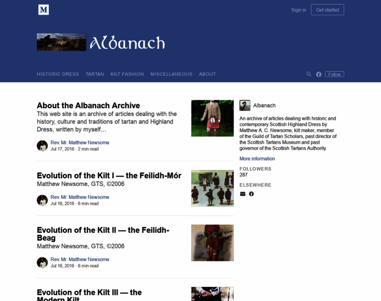 Albanach.org thumbnail