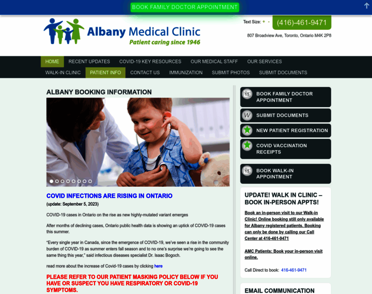 Albanyclinic.ca thumbnail