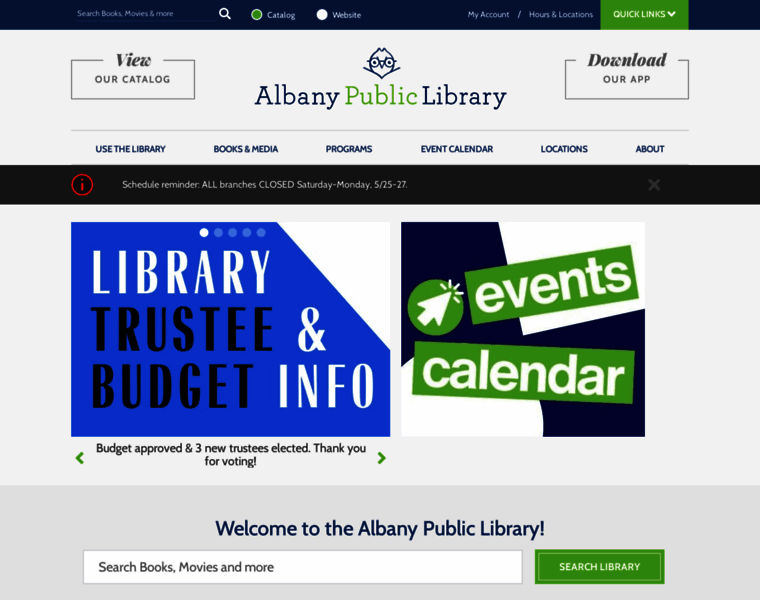 Albanypubliclibrary.org thumbnail