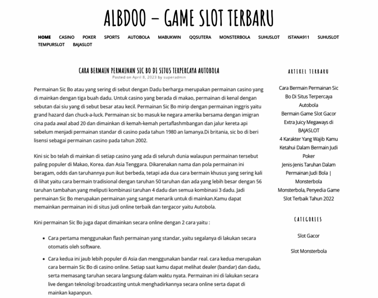 Albdoo.info thumbnail