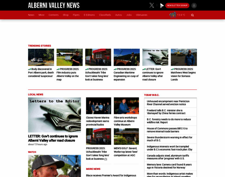 Albernivalleynews.com thumbnail