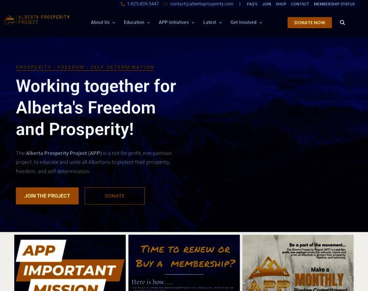Albertaprosperityproject.com thumbnail