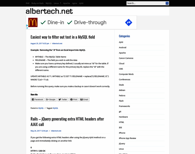 Albertech.net thumbnail