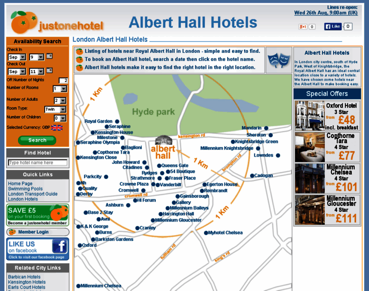 Alberthallhotels.com thumbnail