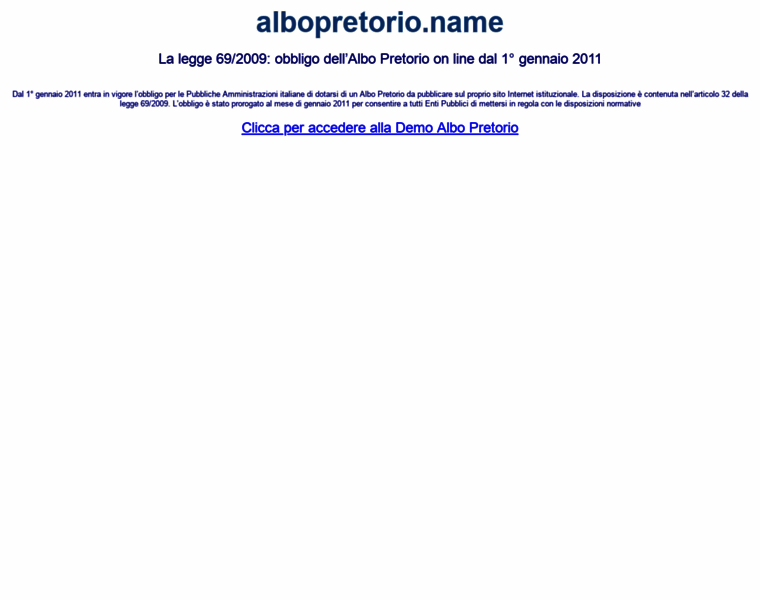 Albopretorio.name thumbnail