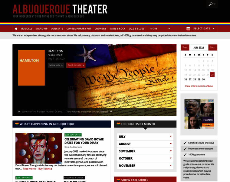 Albuquerque-theater.com thumbnail
