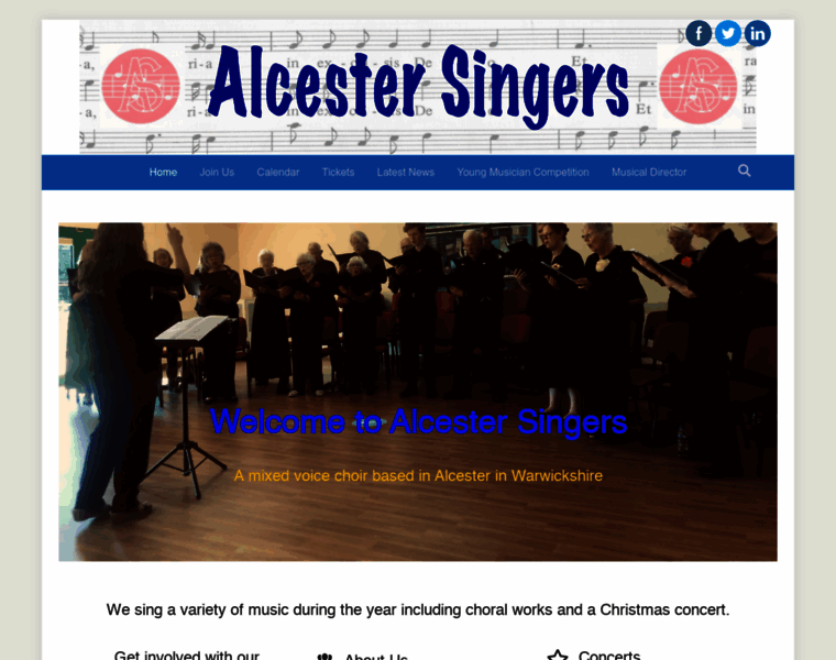 Alcestersingers.co.uk thumbnail