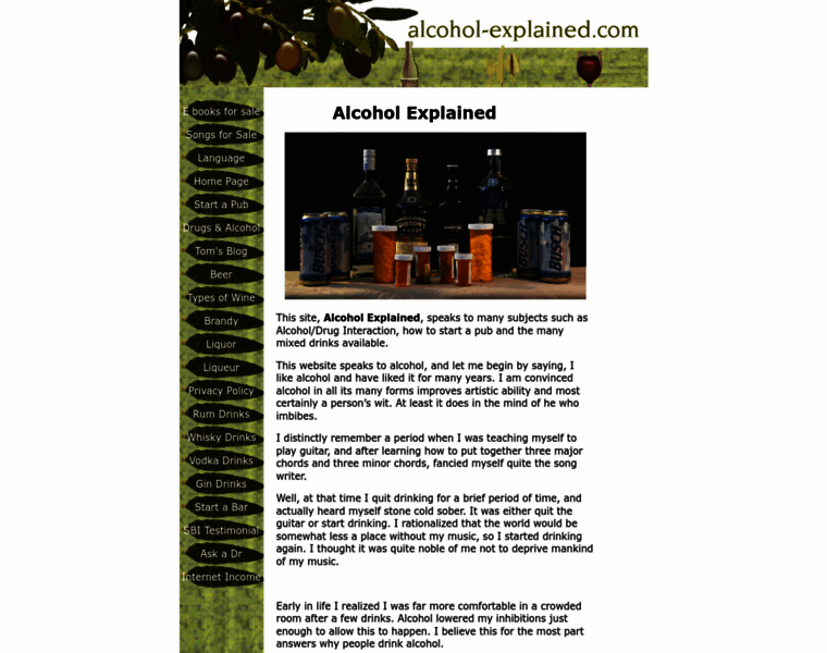 Alcohol-explained.com thumbnail