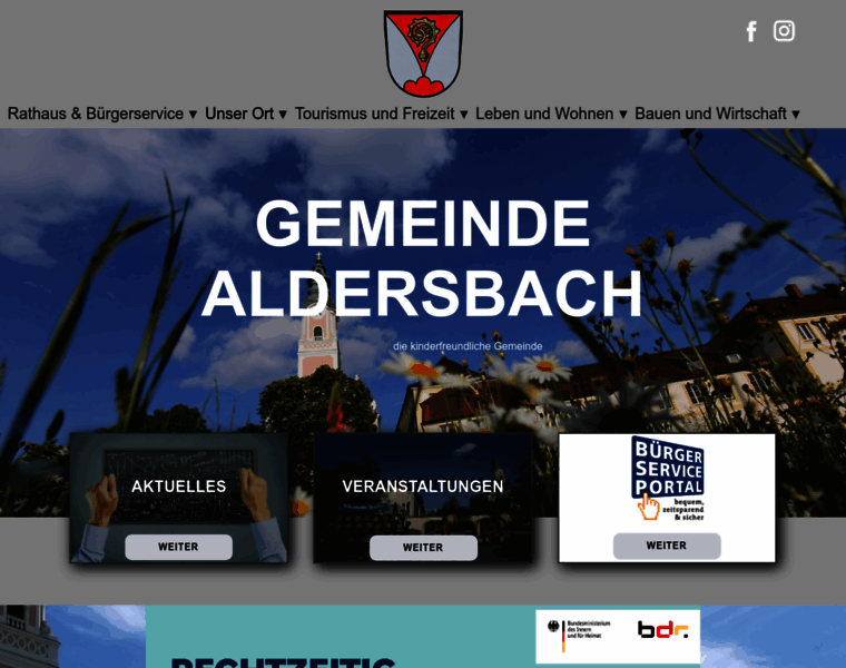 Aldersbach.de thumbnail