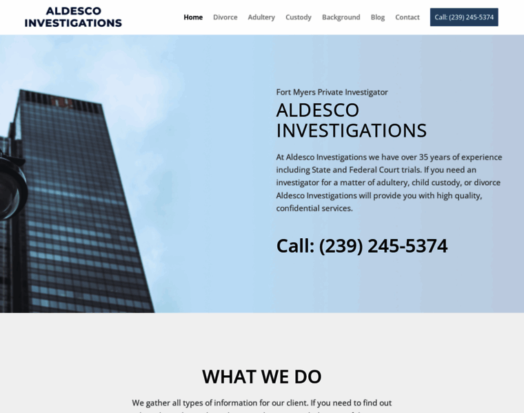 Aldescoinvestigations.com thumbnail