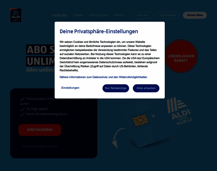 Aldi-mobile.ch thumbnail