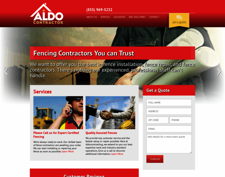 Aldocontracting.com thumbnail