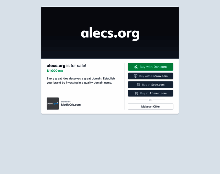 Alecs.org thumbnail