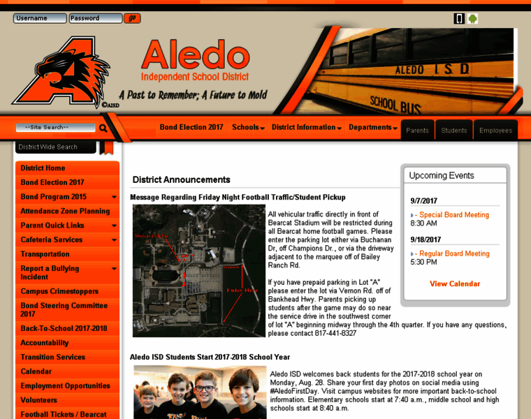 Aledo.schoolfusion.us thumbnail