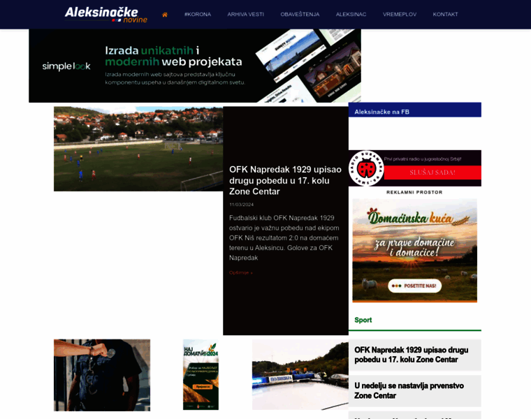 Aleksinacke.rs thumbnail