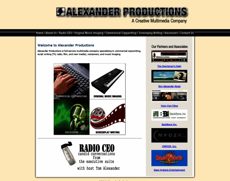 Alexanderproductions.com thumbnail