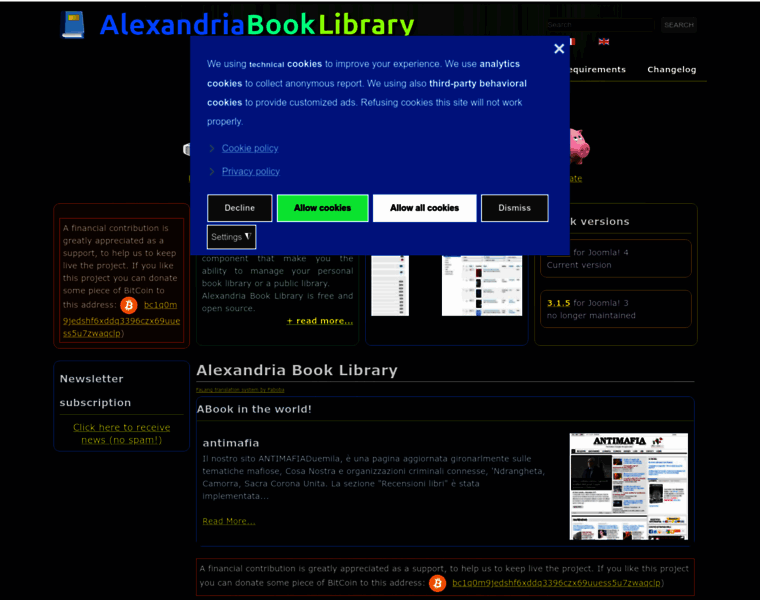 Alexandriabooklibrary.org thumbnail