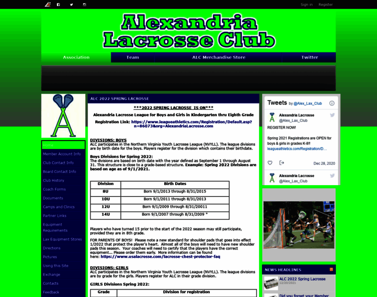 Alexandrialacrosse.com thumbnail