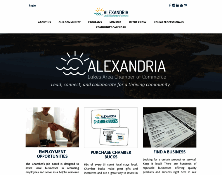 Alexandriamn.org thumbnail