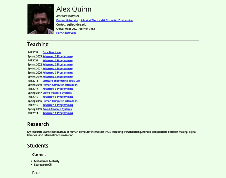 Alexquinn.org thumbnail