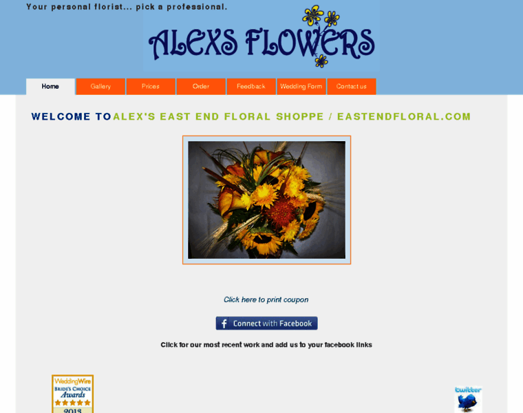 Alexsflowers.com thumbnail