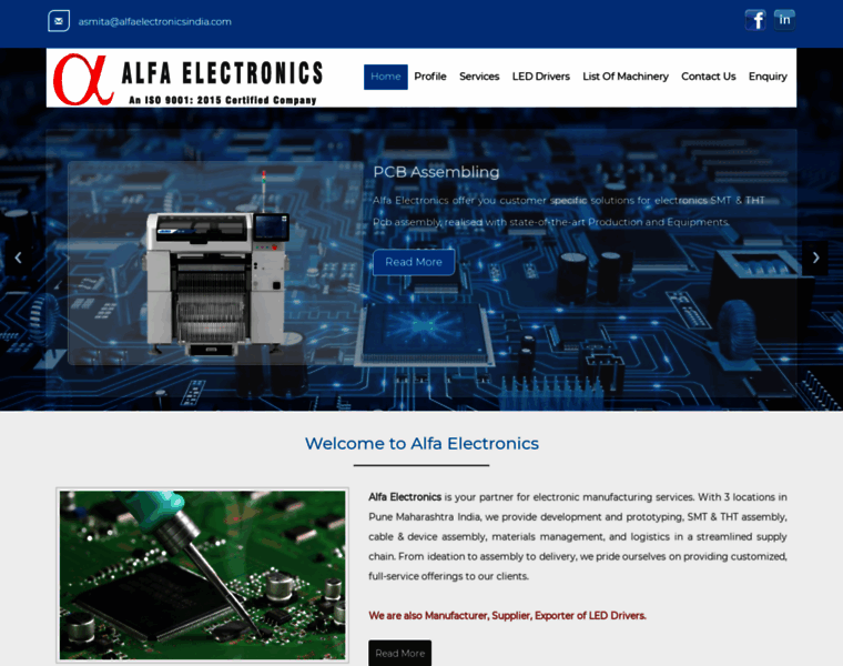 Alfaelectronicsindia.com thumbnail