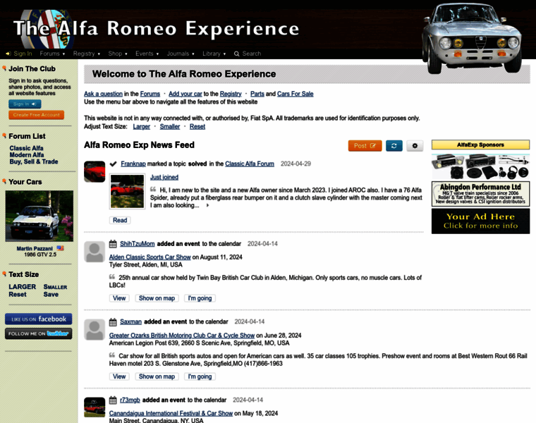 Alfaexperience.com thumbnail