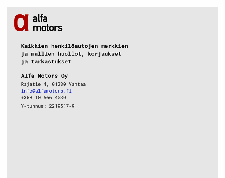 Alfamotors.fi thumbnail
