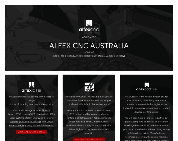 Alfexcnc.com.au thumbnail