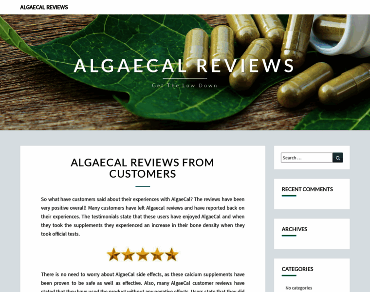 Algaecalreviews.com thumbnail