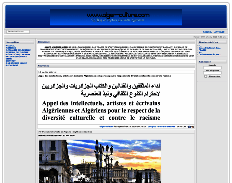 Alger-culture.com thumbnail