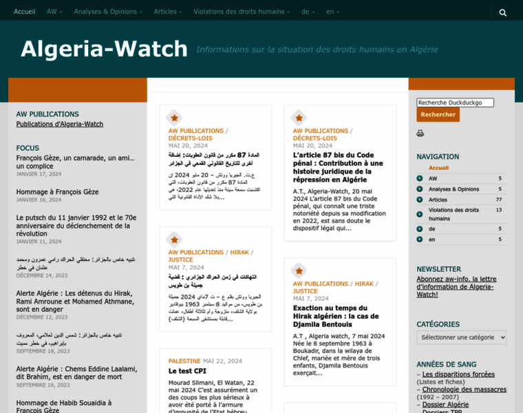 Algeria-watch.de thumbnail
