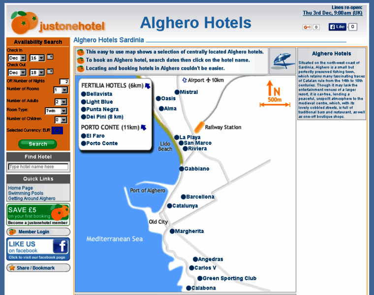 Algherohotels.co.uk thumbnail