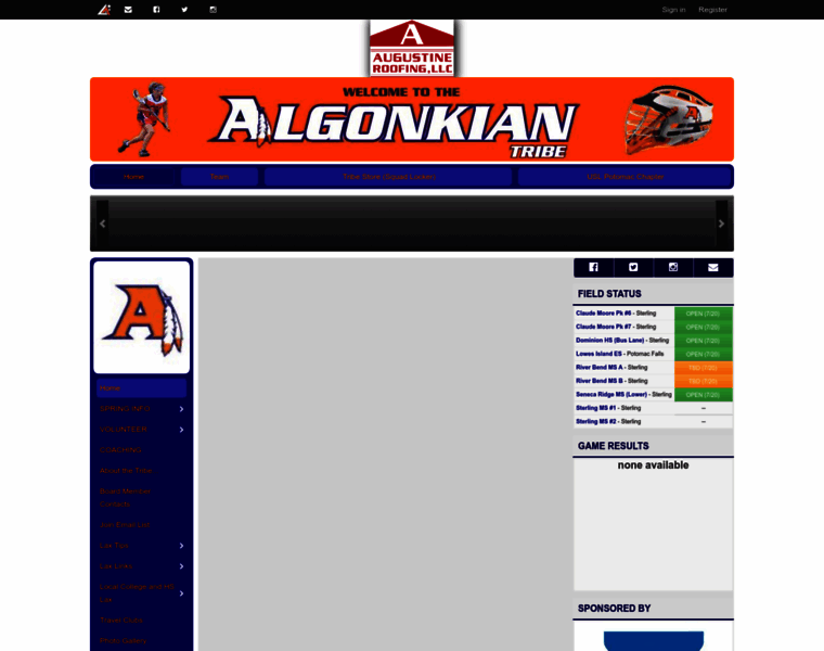 Algonkianlacrosse.org thumbnail