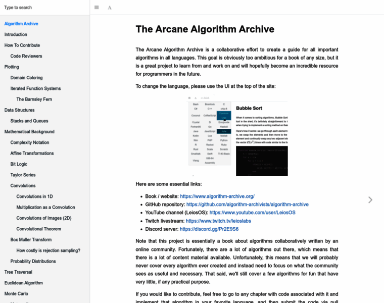 Algorithm-archive.org thumbnail