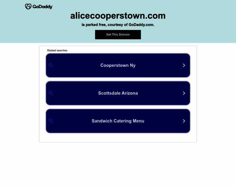 Alicecooperstown.com thumbnail