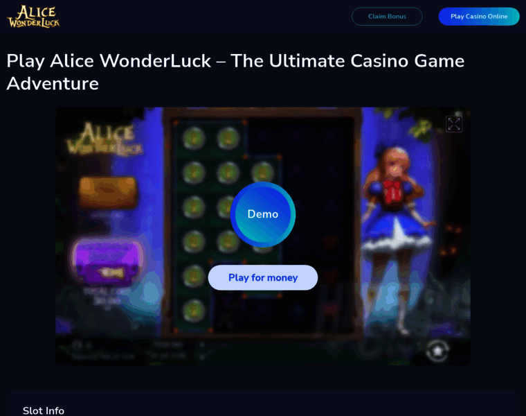 Alicewonderluck.org thumbnail