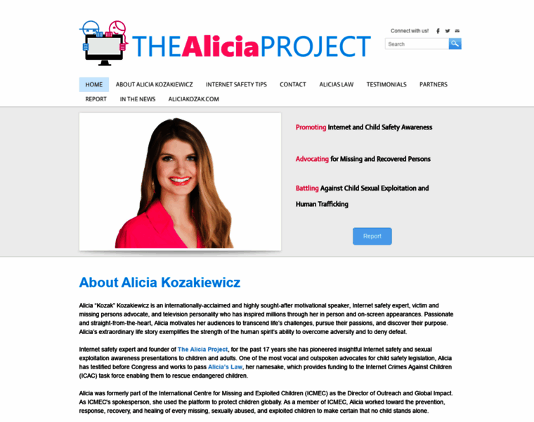 Aliciaproject.org thumbnail