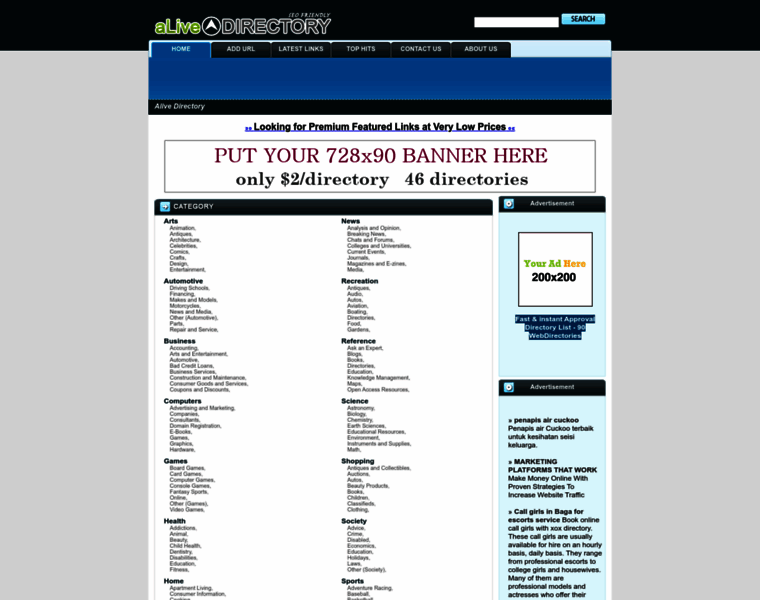 Alive-directory.com thumbnail