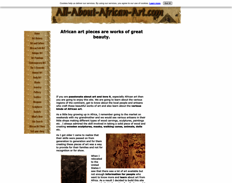 All-about-african-art.com thumbnail