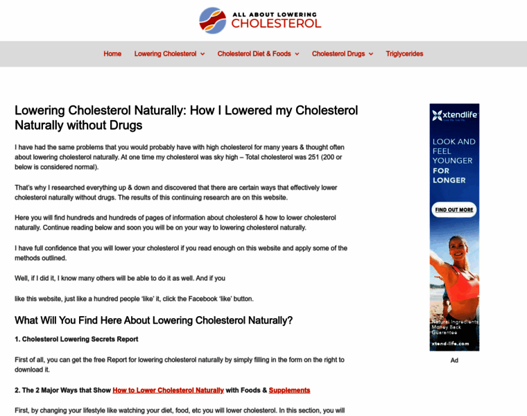All-about-lowering-cholesterol.com thumbnail