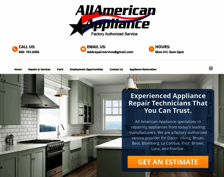 All-american-appliance.com thumbnail