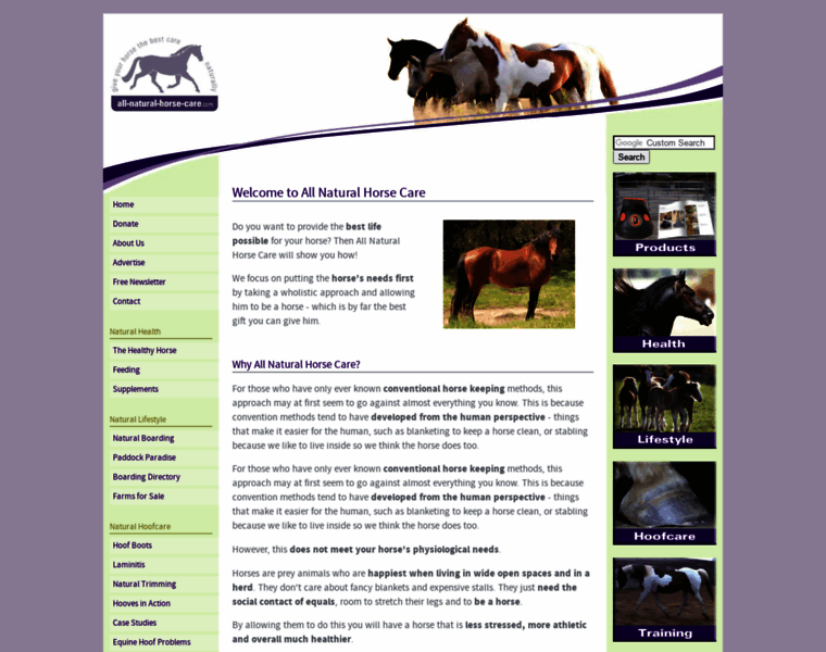 All-natural-horse-care.com thumbnail