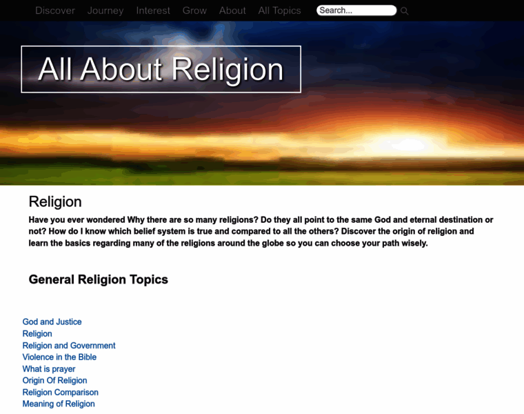 Allaboutreligion.org thumbnail Allaboutreligion.org thumbnail