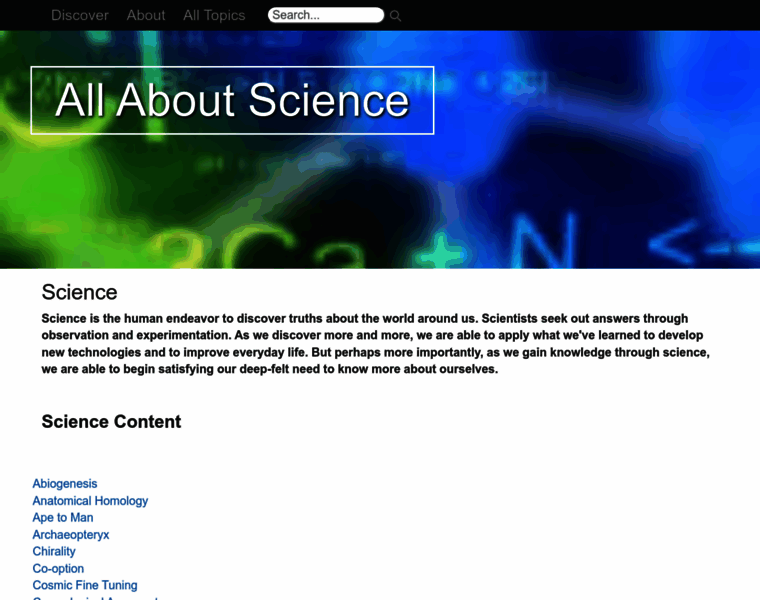 Allaboutscience.org thumbnail
