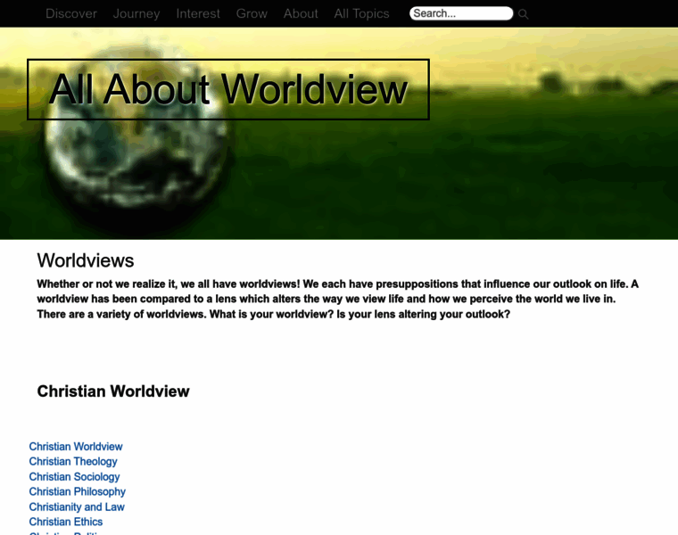 Allaboutworldview.org thumbnail Allaboutworldview.org thumbnail