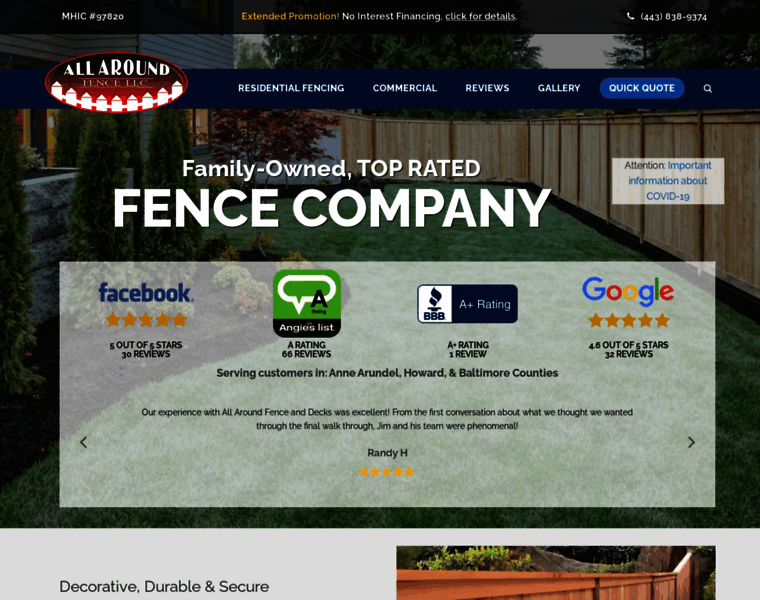 Allaroundfenceanddecks.com thumbnail
