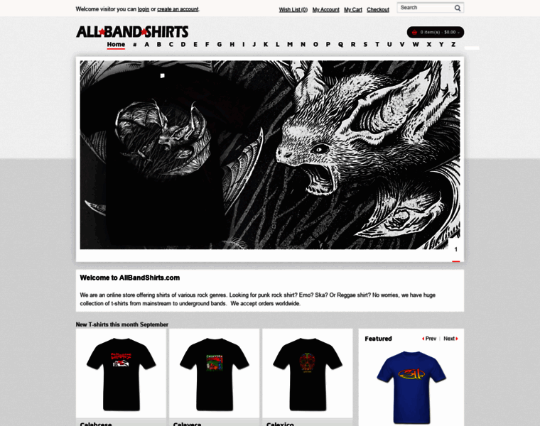 Allbandshirts.com thumbnail