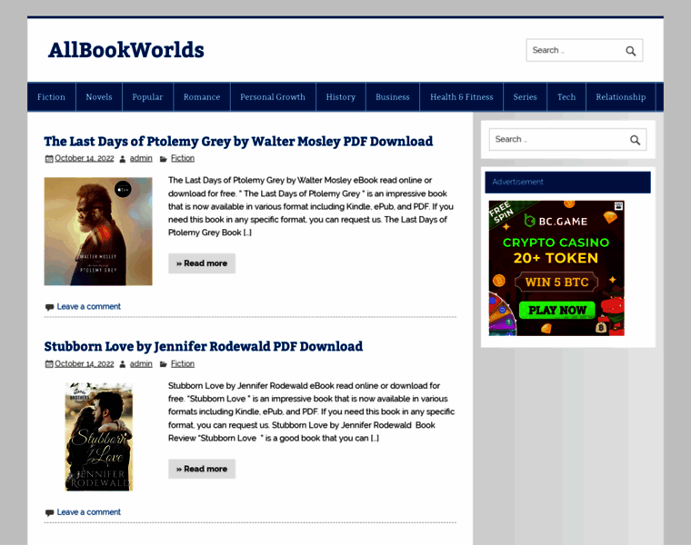 Allbookworlds.com thumbnail