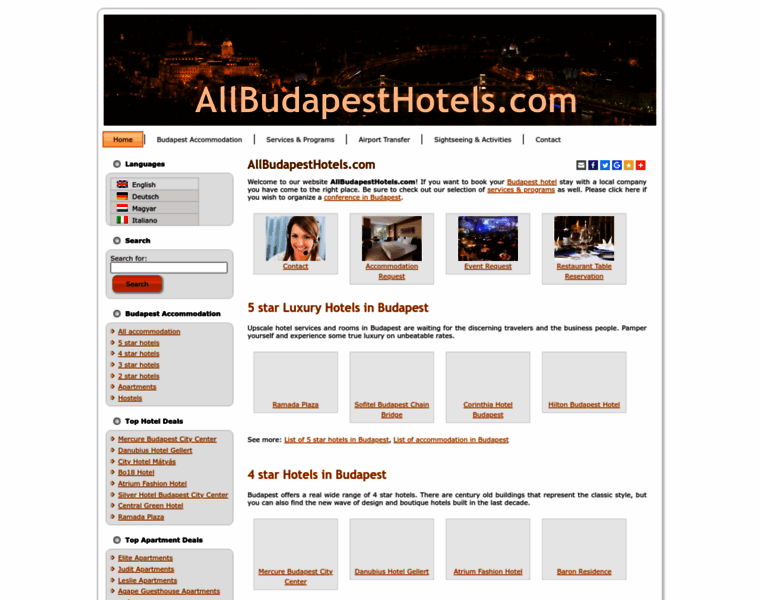 Allbudapesthotels.com thumbnail
